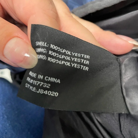 ZEROXPOSUR NAVY BLUE LIGHTWEIGHT PUFFER JACKET - Picture 3 of 5